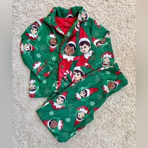 Elf on the Shelf Flannel Pajama Set Size 3T
